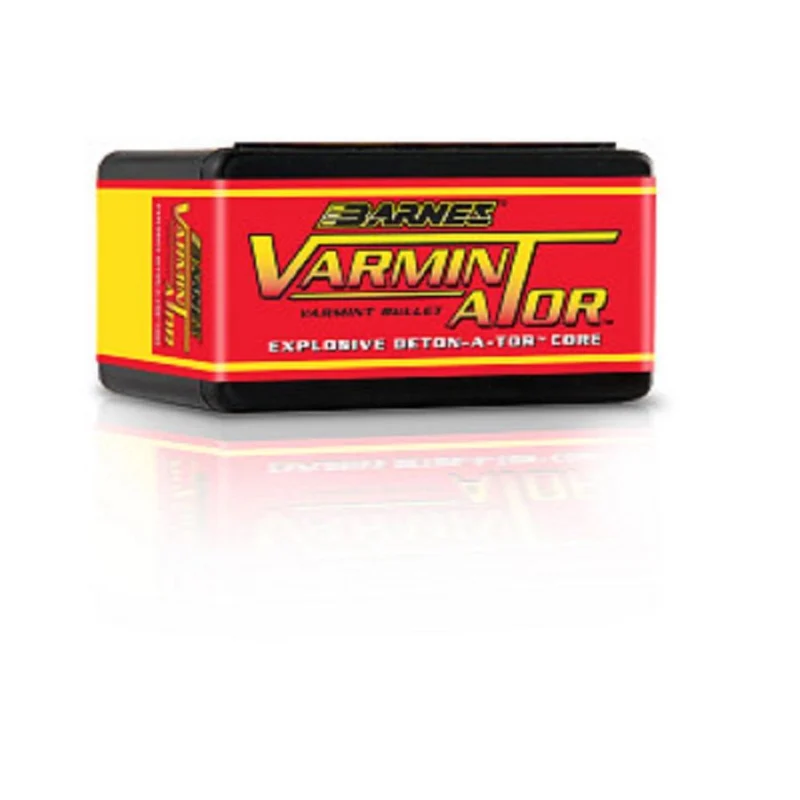 Barnes Varminator .224 50 gr flat base hollow point reloading bullets 100 ct box