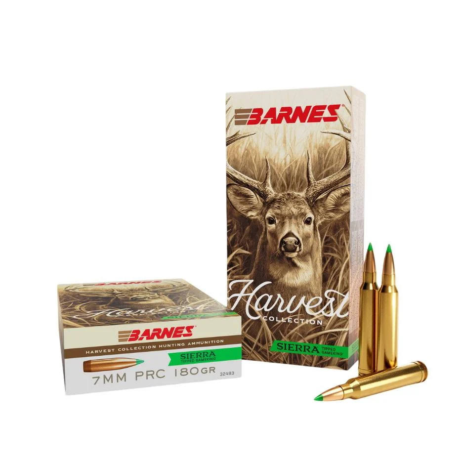 Barnes Harvest 7mm PRC 180 gr Sierra Tipped GameKing ammunition 20-round box