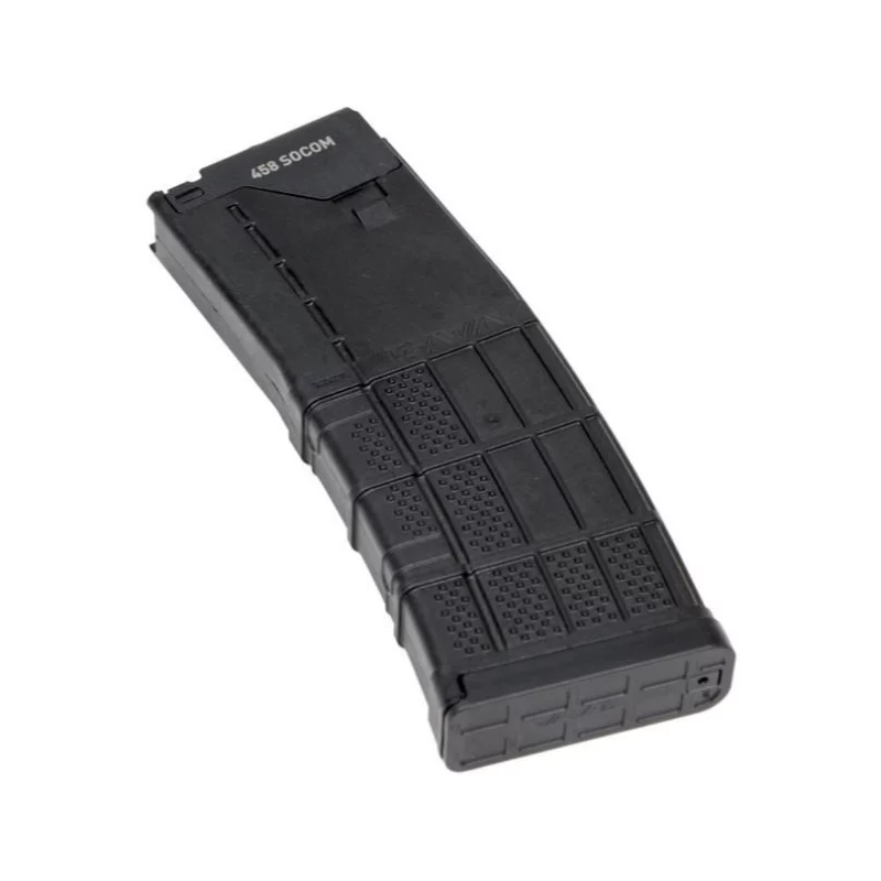 CMMG MkW-15 Lancer L5 10rd magazine for .458 SOCOM, black polymer body with steel feed lips