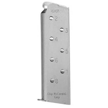 CMC Match Grade .45 ACP 8-round stainless 1911 magazine with pad