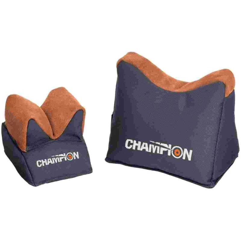Champion bench rest shooting bag prefilled suede surface two-piece shooting rest