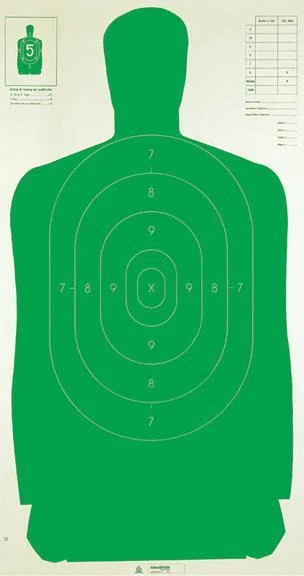 Champion green LE silhouette paper target 24 x 45 inches, pack of 100