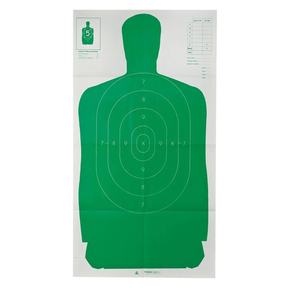 Champion LE B27 green silhouette shooting target 24 by 45 inches, 10 per pack