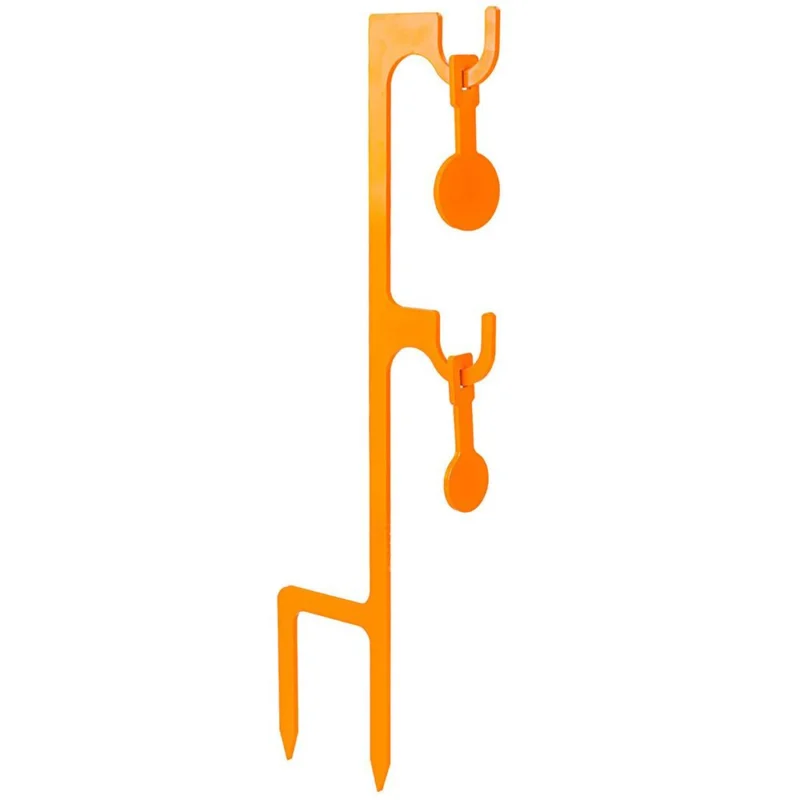 Champion Rimfire double target hanger with two hi-vis orange targets in kit box