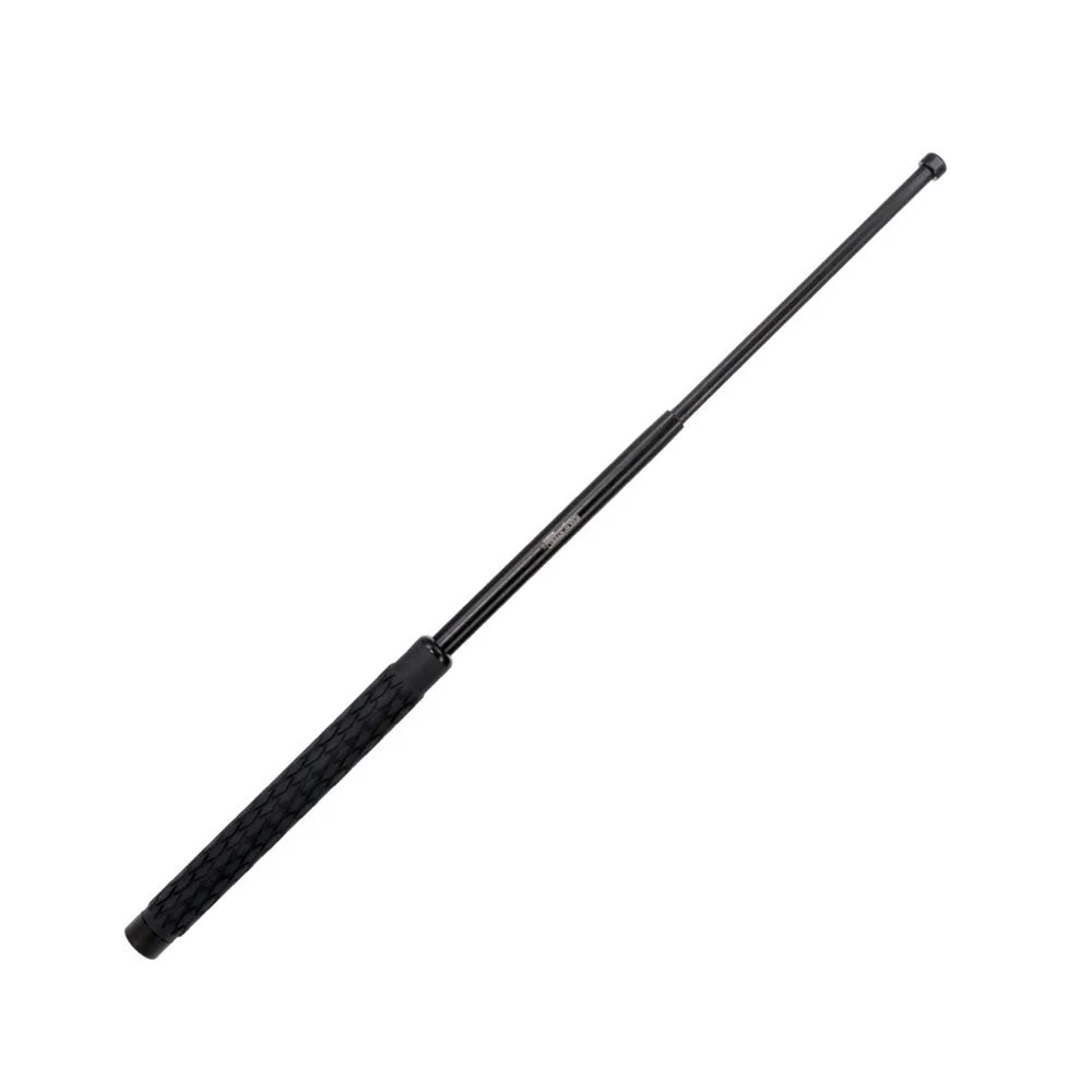 Cold Steel CSBT16 expandable black steel baton with pouch and keyring