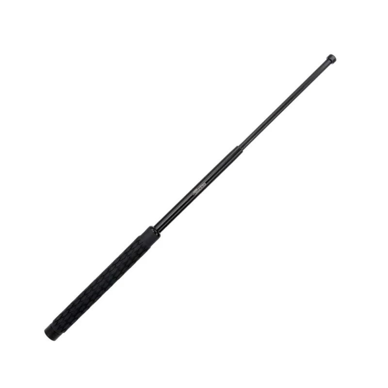 Cold Steel CSBT21 expandable black steel baton with nylon pouch and keyring