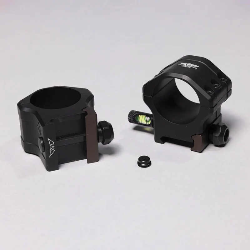 Christensen Arms Tactical PRSR-HD 30mm medium scope rings, black anodized, 6-bolt caps