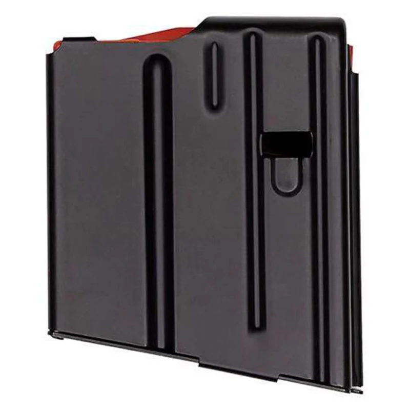 CPD DuraMag SS 5-round SR25/AR-10 magazine in blackened stainless steel