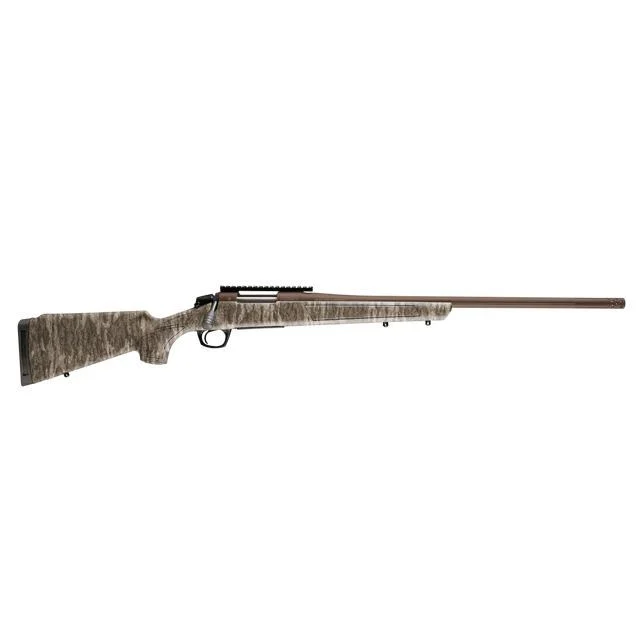 CVA Cascade XT bolt-action rifle 7mm PRC 24in Midnight Bronze Cerakote with Mossy Oak Bottomland adjustable stock