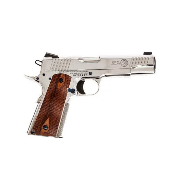 Standard Manufacturing 1911 .45 ACP 5-inch nickel finish pistol