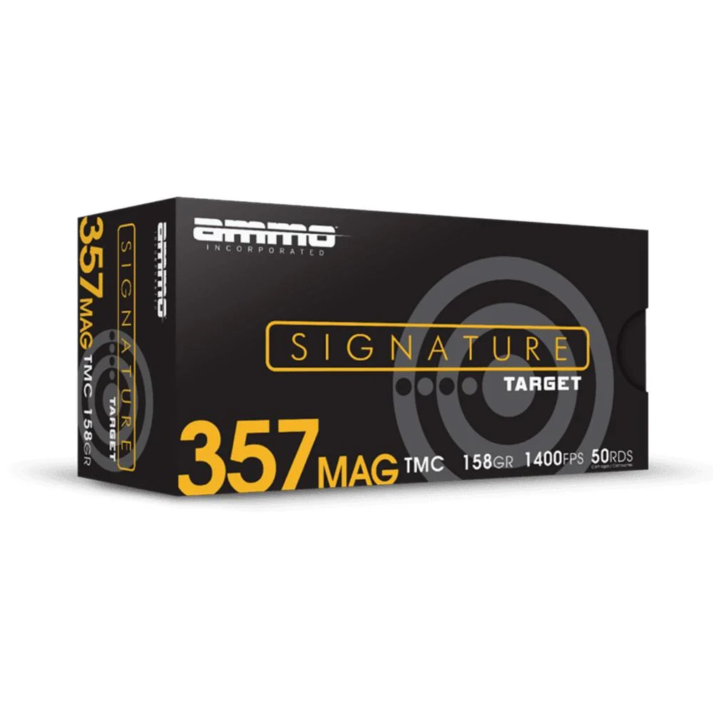 o Inc Signature Handgun Ammunition .357 Rem Mag 158gr TMJ 1400 Fps 50/ct Ammo