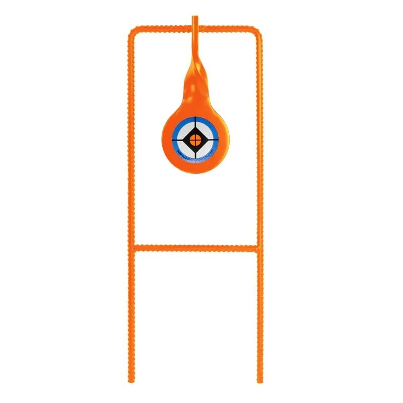 Do-All Outdoors .22 Single Spinner powder-coated steel target on rebar stake