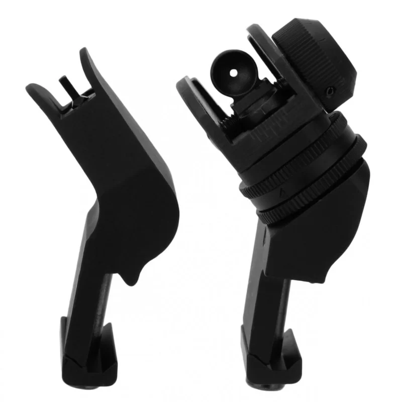 Tacfire AR-15 45 degree rapid transition back up sights in black anodized aluminum
