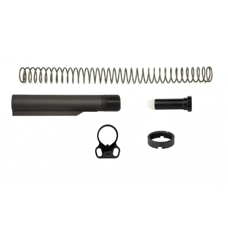TacFire AR-10 carbine buffer tube kit with ambi dual loop sling adapter and components