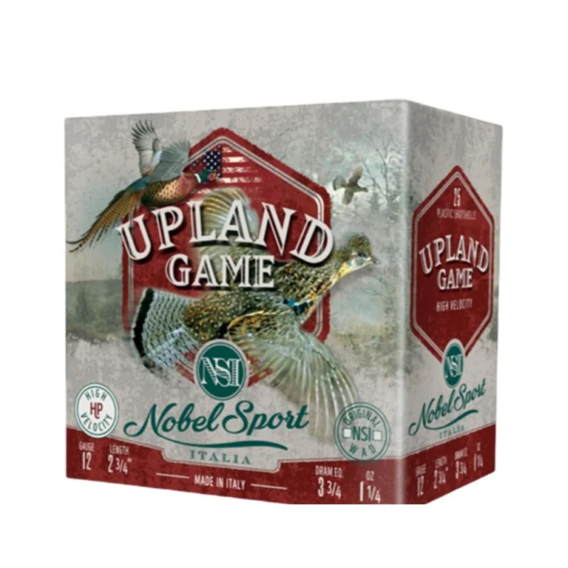 Nobel Sport Upland Game 12 ga 2-3/4" shotshells #7.5 25 count