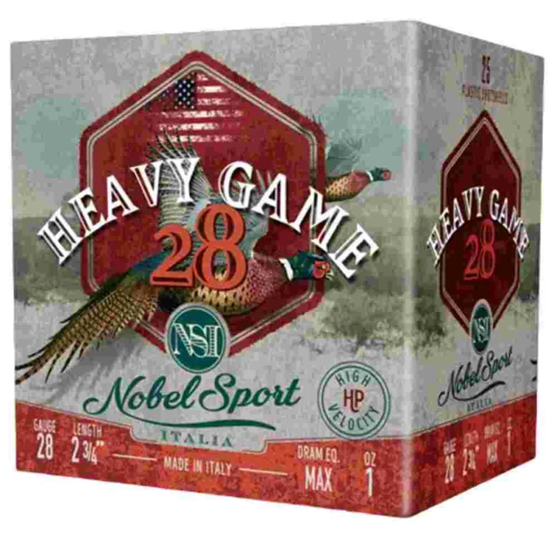 Eurosports Nobel Sport Heavy Game 28 ga 2-3/4in 1 oz #7.5 shotshells 25-count box