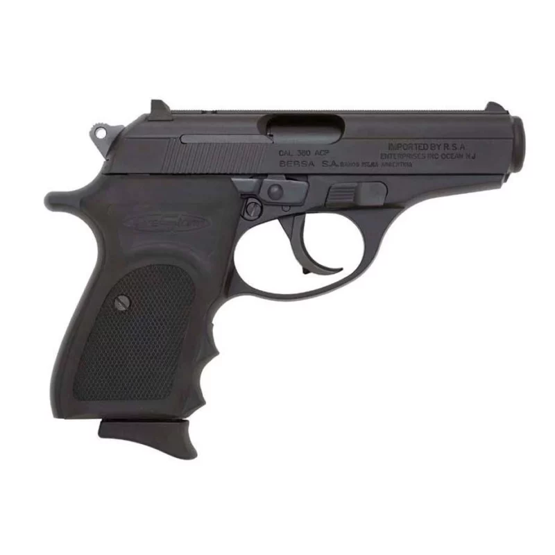 BERSA Firestorm FS380M .380 ACP 3.5in Matte Black Rubber Wraparound Grips