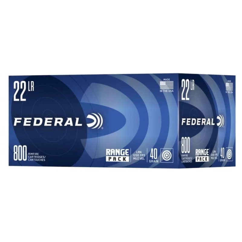 Federal Champion 22LR 40gr LRN 800rd Range Pack box