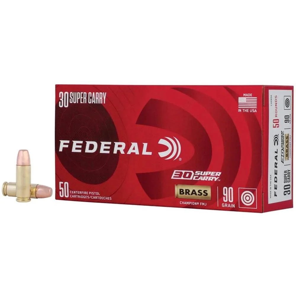 eral Champion 30 Super Carry 90gr FMJ 50rd Box Ammo