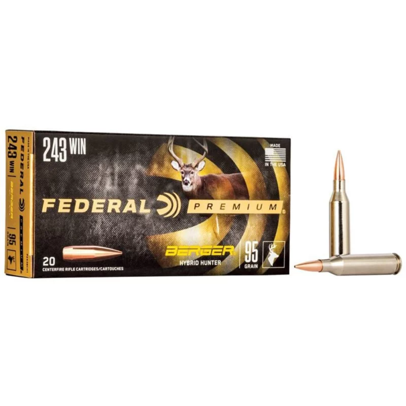 Federal Premium Berger Hybrid Hunter .243 Winchester 95 gr - 20 rd box
