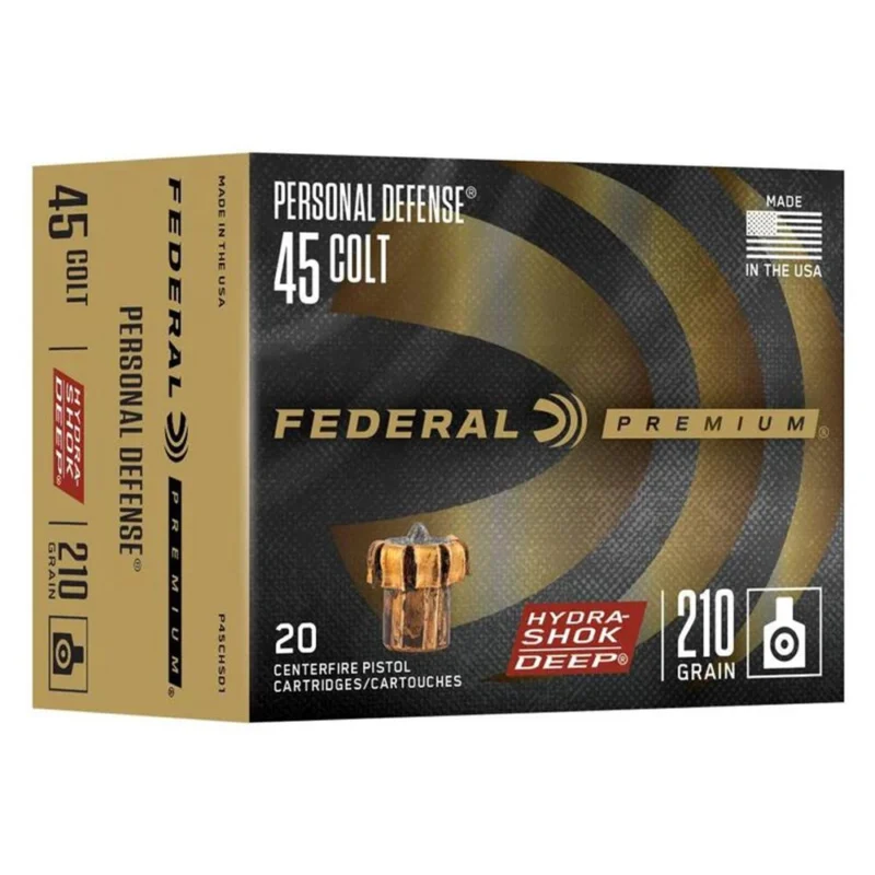 eral Hydra-Shok Deep .45 Colt 210 Gr JHP 20/ct Ammo