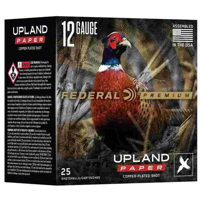 Federal Premium Upland Paper 12ga 2-3/4in #6 1-1/4oz shotshell 25-count box