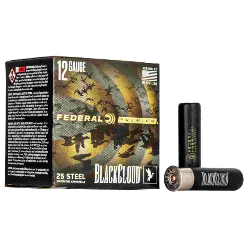Federal Black Cloud FS 12ga 3-1/2in 1-1/2oz BBB steel shotshells 25-count box