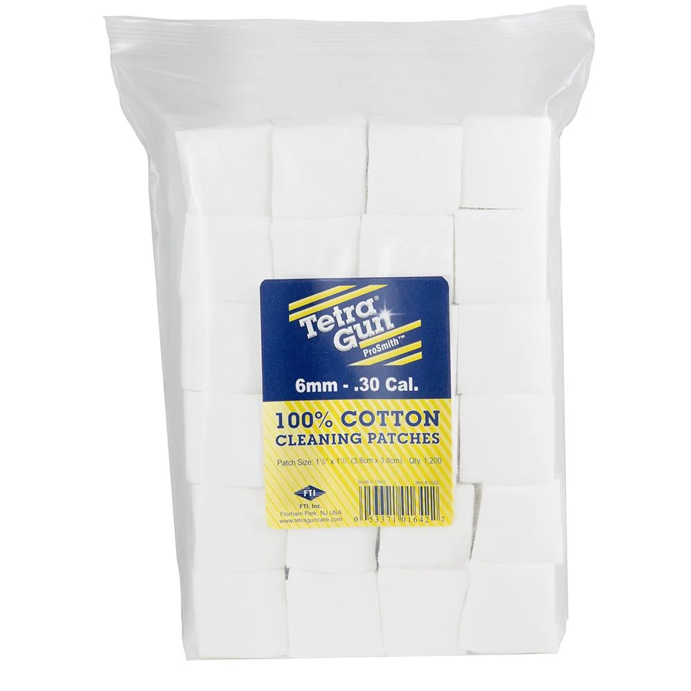 Tetra Pro Smith .243 .7mm cleaning patches 500 pack in clamshell packaging