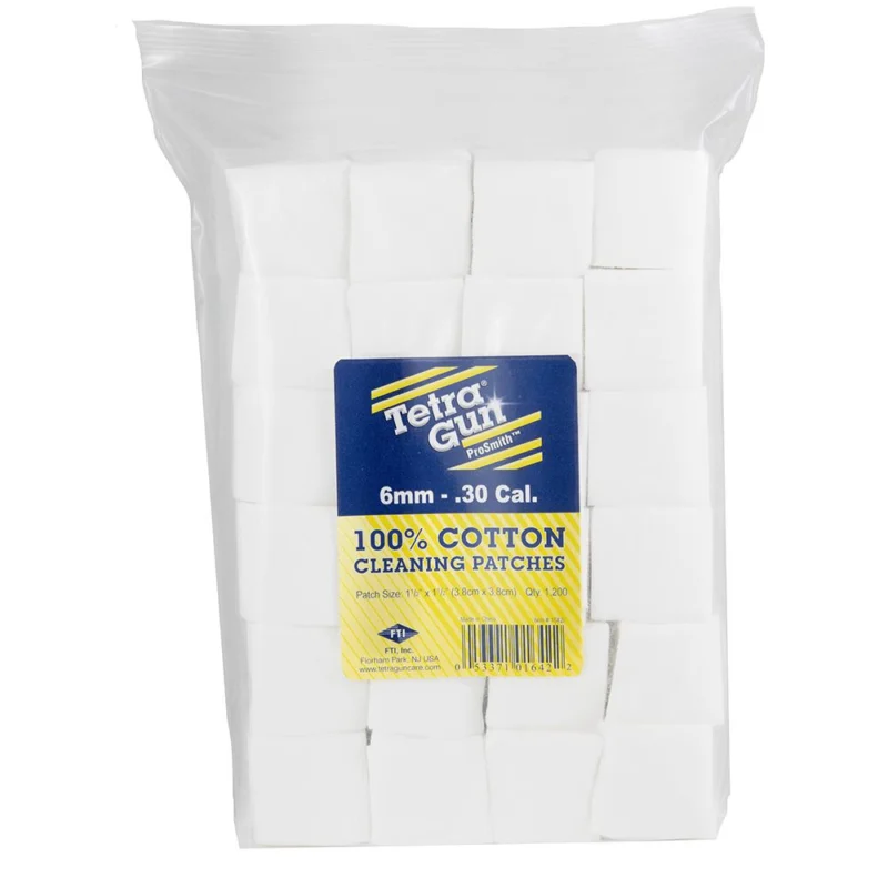Tetra .30-.45 caliber cleaning patches 300 pack in clamshell package