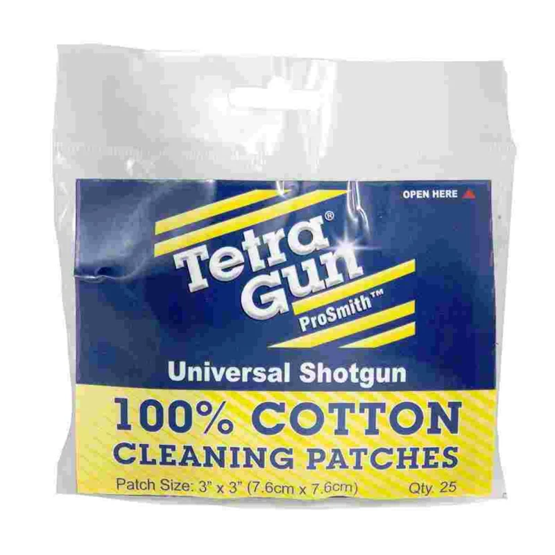 Tetra Pro Smith universal shotgun cleaning patches 150 pack in clamshell