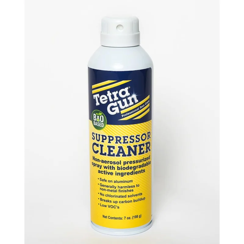 Tetra Gun Suppressor Cleaner 7 oz. Spray can — pressurized non-aerosol biobased cleaner