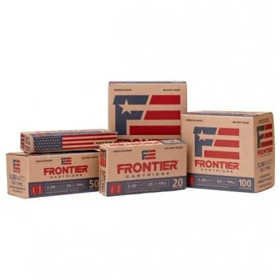 Hornady Frontier .223 Rem 55 gr HP-MATCH ammunition 500 count case