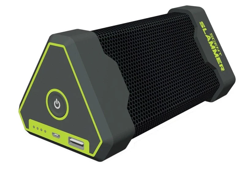 GSM Scent Slammer Throw-N-Go ozone air purifier in black with flip hook