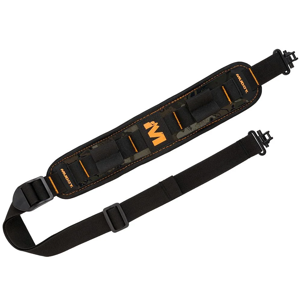 Muddy Summit Ridge flexible comfort rifle sling Veil Canyon Grey with QD swivels