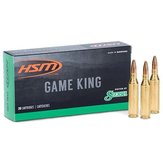 HSM GameKing .300 Savage 150gr SP ammunition — 20 rounds box