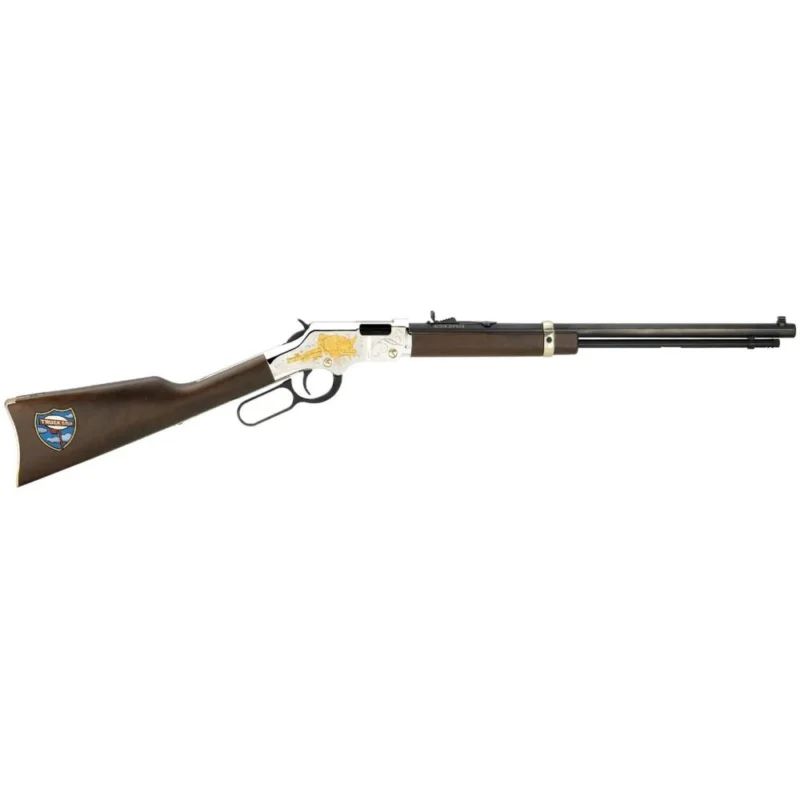 Henry Golden Boy Truckers Tribute 20-inch octagon barrel .22 rifle with walnut stock