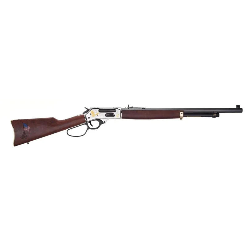 Henry Spirit of the Corps H010 .45-70 Govt 22in octagon blued barrel, nickel-plated brass receiver, walnut stock