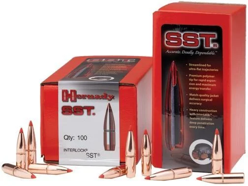 Hornady SST 120gr .277 caliber polymer tip boat tail bullets, 100/box