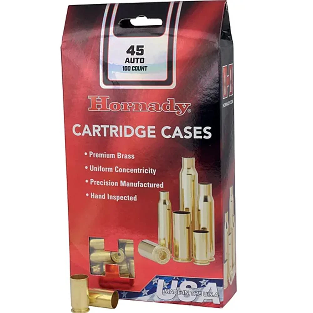 Hornady Unprimed Brass .41 Rem Mag Cartridge Cases box, 100 count