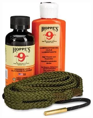 Hoppes 1-2-3 Done Rifle Cleaning Kit .30 Cal with BoreSnake, No. 9 Cleaner and Oil