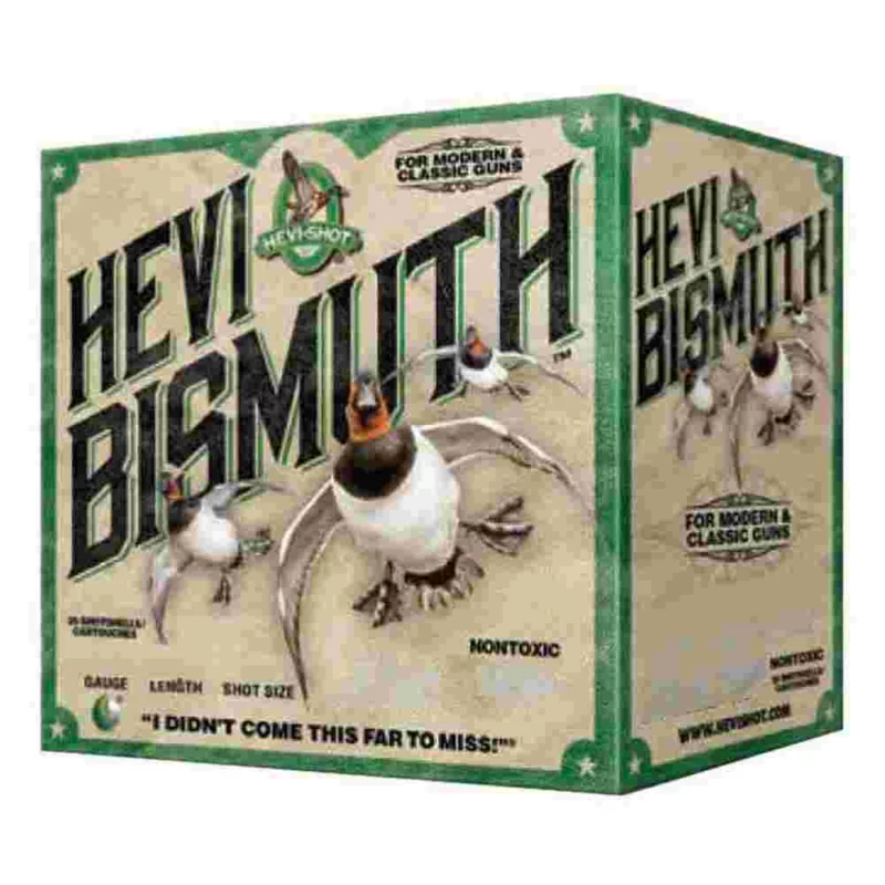 HEVI-Shot HEVI-Bismuth 12ga 2-3/4" 1-1/4oz #6 shotshell box