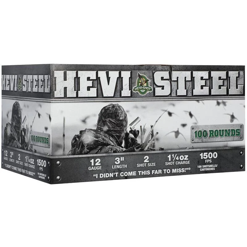 HEVI-Shot HEVI-Steel 12ga 3" steel shotshells 100 ct box