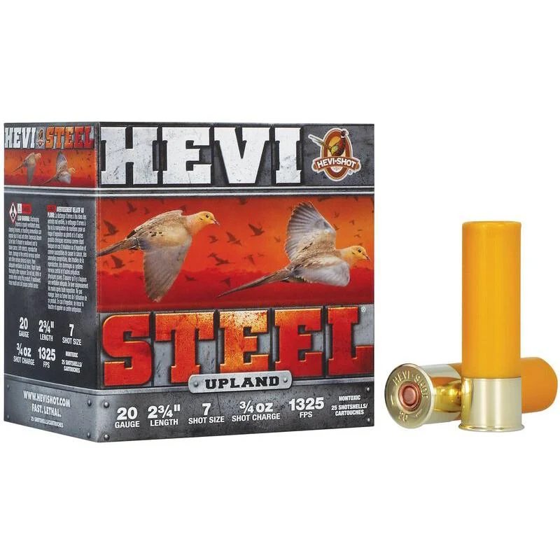 Environ Metal HEVI-Shot HEVI-Steel 20ga 2-3/4in 1oz #7 shotshells 25-count box