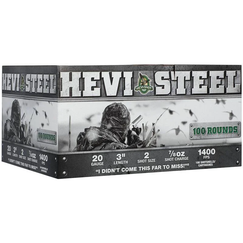 hevi-shot 20 Gauge Steel – 100rd