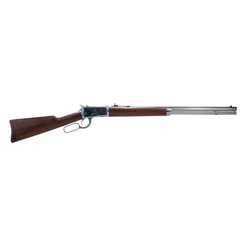 Heritage 92 .44 Magnum 24in octagon polished stainless lever-action rifle with hardwood stock