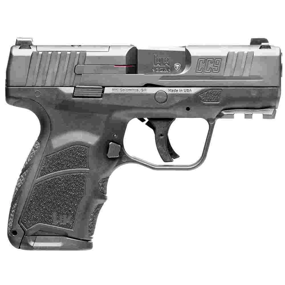 H&K CC9 OR 9mm 3.32in Optic Ready pistol black polymer frame two magazines
