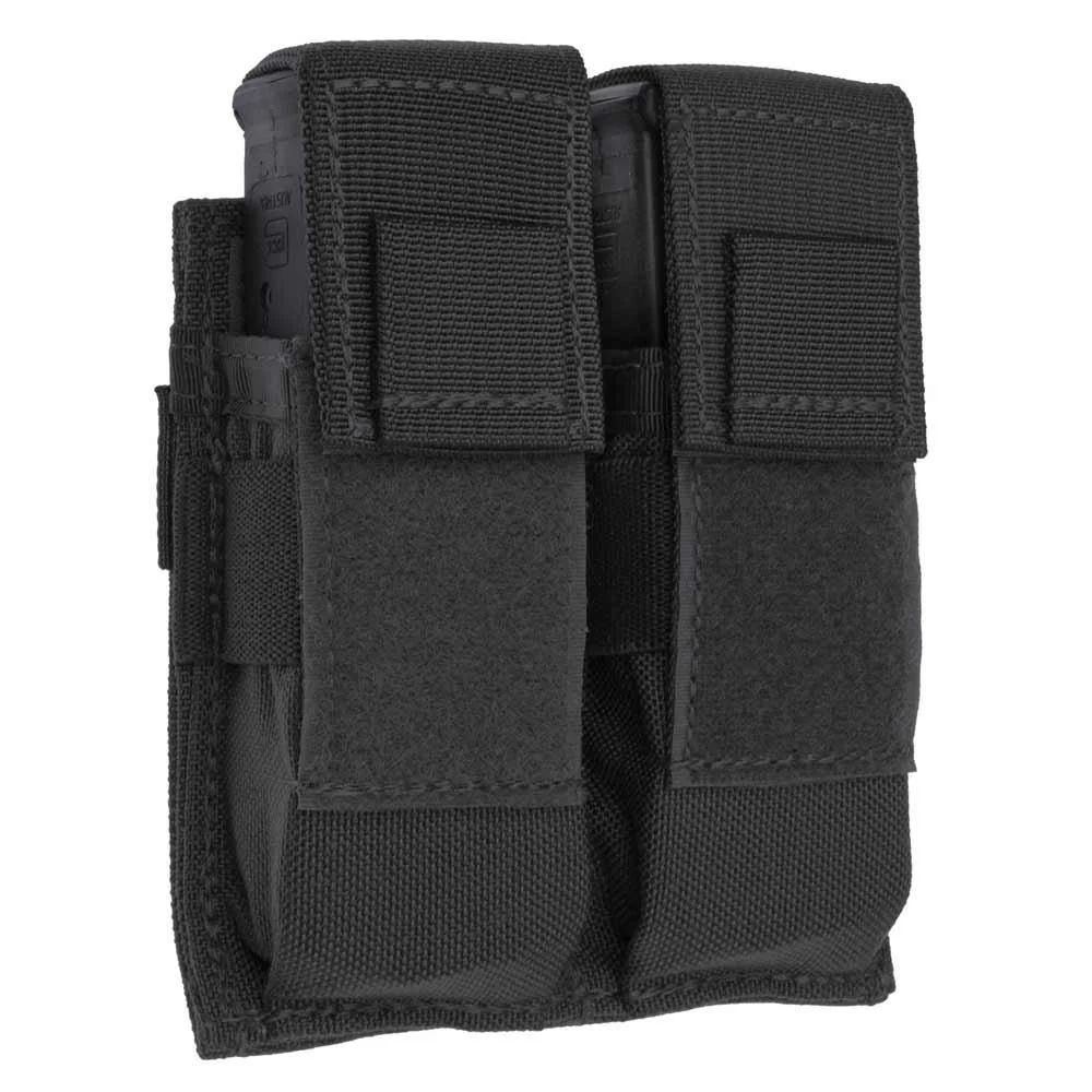 Tac Shield T3602BK double pistol MOLLE mag pouch black 1000D nylon