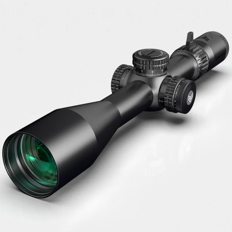 Swampfox Warhawk 3-15x50 FFP riflescope with illuminated RECCE MIL reticle, black finish