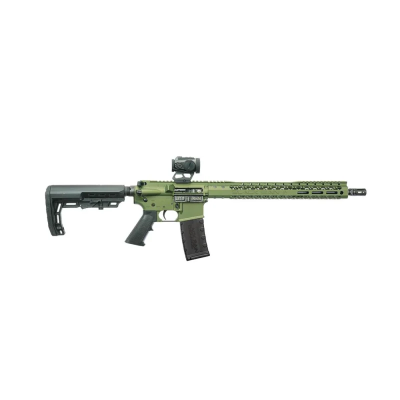 Black Rain Ordnance BRO Spec 15 5.56mm rifle 16in with ZeroTech Trace red dot, Bullfrog finish