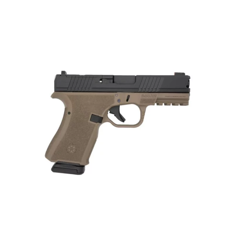 Black Rain Ordnance Frontline compact 9mm pistol FDE/Black with 15-round magazine